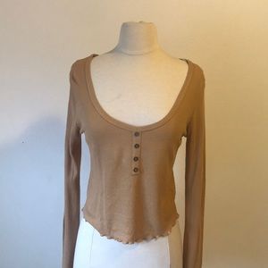 Yellow mustard crop top